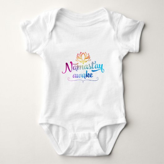 Namaste Funny Quote Baby Bodysuit (Voorkant)