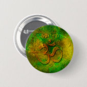 Namaste Green Gold Button (Voorkant /achterkant)