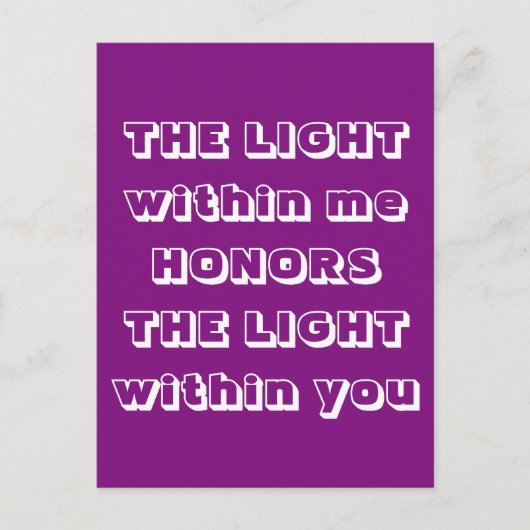 Namaste Greeting Briefkaart (Voorkant)