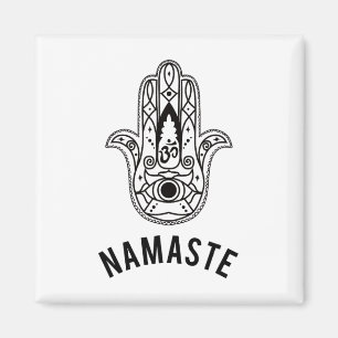 Namaste Hand Hamsa Yoga Hinduisme Veda's Ohm  Magneet