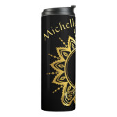 Namaste Hands Bouteille d'eau de voyage (Tourné sur la gauche)