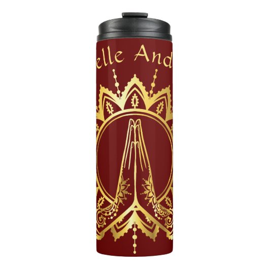 Namaste Hands Bouteille d'eau de voyage (Devant)