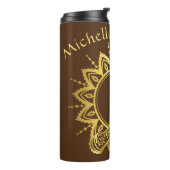 Namaste Hands Reis waterfles Thermosbeker (Gedraaid links)