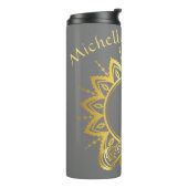 Namaste Hands Reis waterfles Thermosbeker (Gedraaid links)