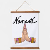 Namaste" Hangend Wandkleed (Voorkant)