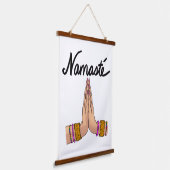 Namaste" Hangend Wandkleed (Gebogen)