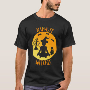 Namaste Heksen Halloween T-shirt Grappige Yoga Hek
