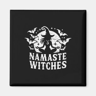 Namaste Heksen Yoga Halloween Meditatie Magneet