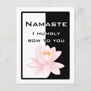 Namaste - Ik buig nederig voor je. Briefkaart