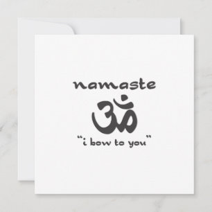 Namaste - Ik buig voor je. Kaart