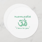 Namaste - Ik buig voor je. Kaart (Voorkant / Achterkant)