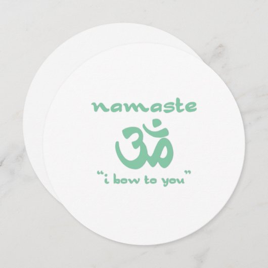 Namaste - Ik buig voor je. Kaart (Voorkant / Achterkant)