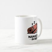 Namaste in Bed Mug – Funny Yoga & Self-Care Gift (Devant droit)