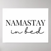 namaste in bed poster (Voorkant)