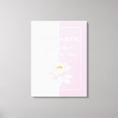 Namaste in Roze en Wit Canvas Afdruk (Voorkant)