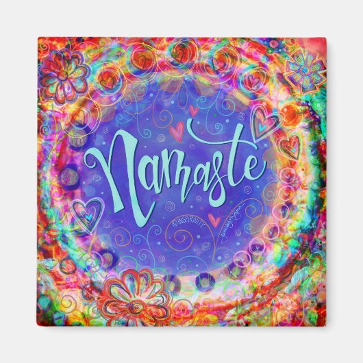 Namaste  Inspirerend Fun Trendy Magnet Magneet (Voorkant)