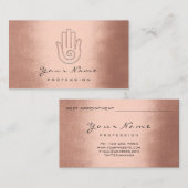 Namaste Joga Reflexology Copper Appointment Card Afsprakenkaartje (Voorkant / Achterkant)