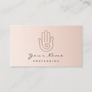 Namaste Joga Reflexology PinkLogo Appointcard Afsprakenkaartje