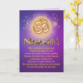 Namasté Kaart (Gele Bloem)