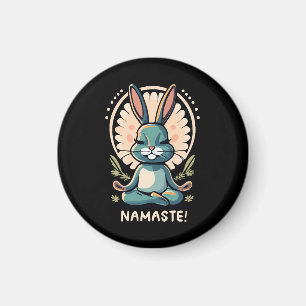namaste konijn yoga konijn meditatie magneet