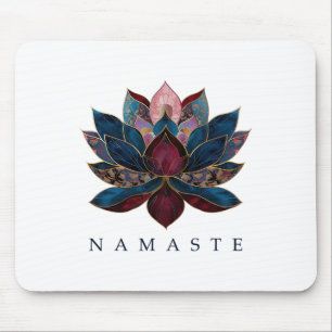 Namaste Lotus Bloem Zen Boeddhisme Yogi Boeddhist Muismat