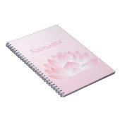 Namaste Lotus Carnet rose Fleur (Côté Droit)