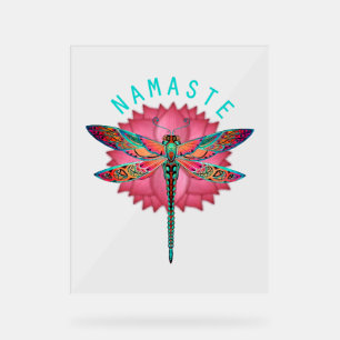 Namaste Lotus Dragonfly Yoga