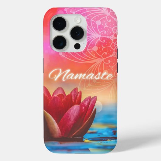 Namaste Lotus en Mandala Case-Mate iPhone Case (Achterkant)