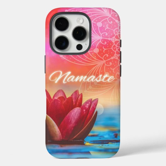 Namaste Lotus en Mandala Case-Mate iPhone Case (Achterkant)