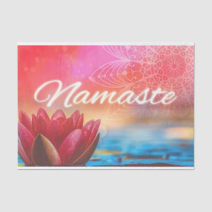 Namaste Lotus en Mandala Tissuepapier