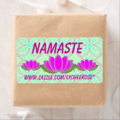 Namaste lotus étiquettes (En situation)