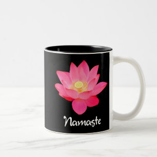 Namaste Lotus Flower Design-cadeaus Tweekleurige Koffiemok
