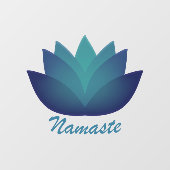 Namaste Lotus Flower Raamsticker (Vel)