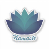 Namaste Lotus Flower Sticker (Voorkant)