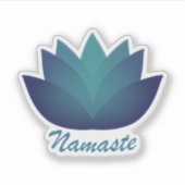 Namaste Lotus Flower Sticker (Voorkant)