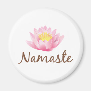 Namaste Lotus Flower Yoga Magneet