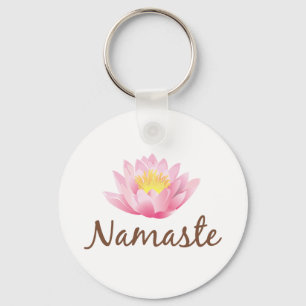 Namaste Lotus Flower Yoga Sleutelhanger