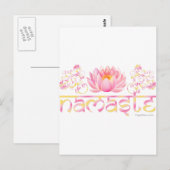 Namaste lotus new briefkaart (Voorkant / Achterkant)