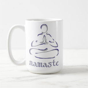 Namaste lotushouding yoga koffiemok