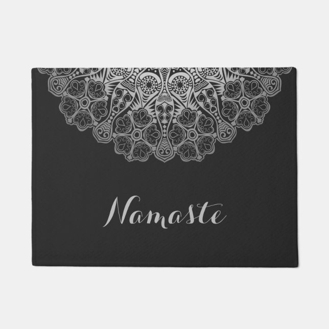 Namaste Mandala Doormat | Zen Entryway Mat (Voorkant)
