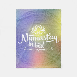 Namaste Mandala Funny Quote Fleece Blanket Deken