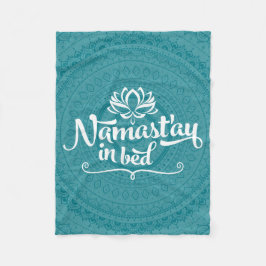 Namaste Mandala Funny Quote Fleece Blanket Deken