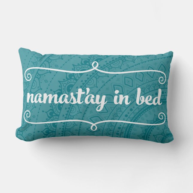 Namaste Mandala Funny Quote  Pillow Kussen (Voorkant)
