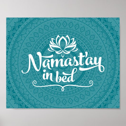 Namaste Mandala Funny Quote  Poster (Voorkant)