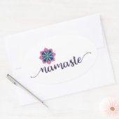 Namaste Mandala Ovale Sticker (Envelop)