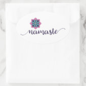 Namaste Mandala Ovale Sticker (Tas)