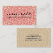 Namaste Mandala Pattern Visitekaartje (Voorkant / Achterkant)