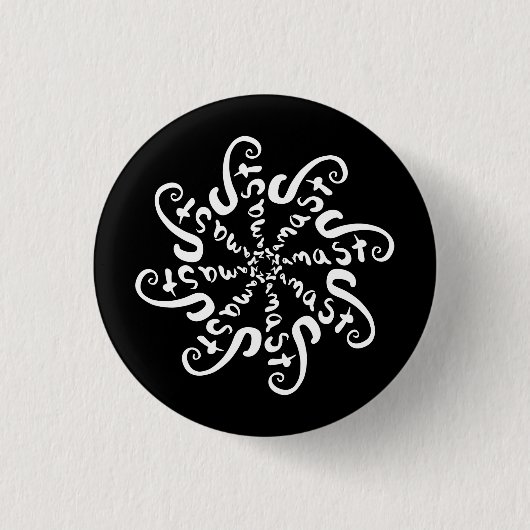 Namaste Mandala - ! Ronde Button 3,2 Cm (Voorkant)