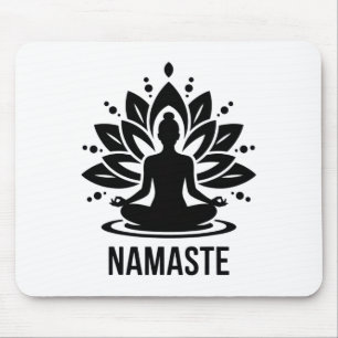 Namaste Meditatie Yoga Liefhebbers Ontspanning Spi Muismat