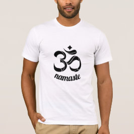 Namaste, met achtertekst t-shirt